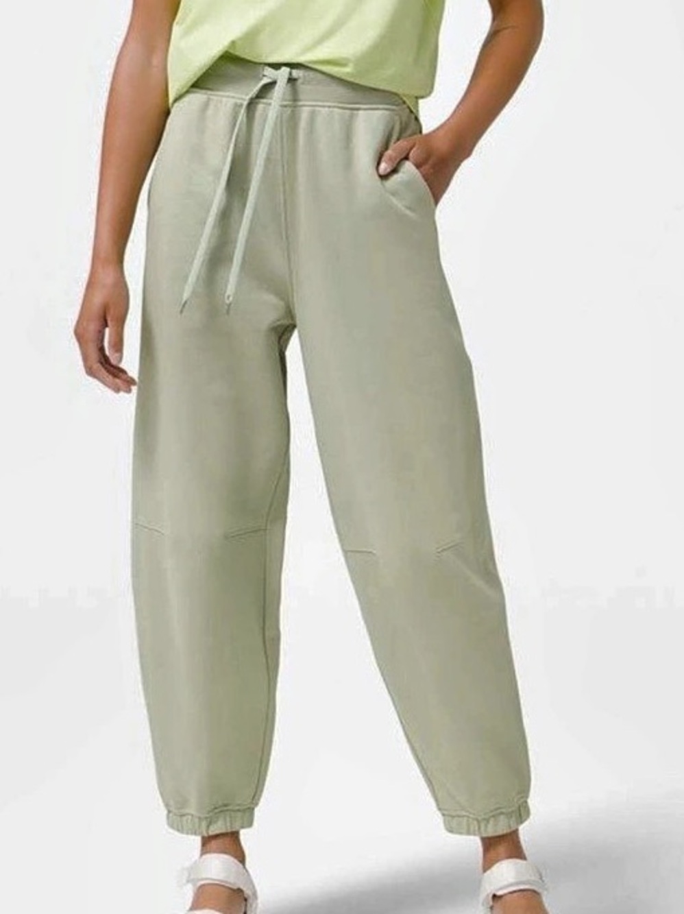 lululemon Relaxed Fit French Terry Jogger Pants in Green